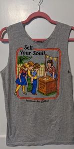 ✨BUNDLE 3+ tanks for $5 each!! "Sell your Soul"  it off tank top